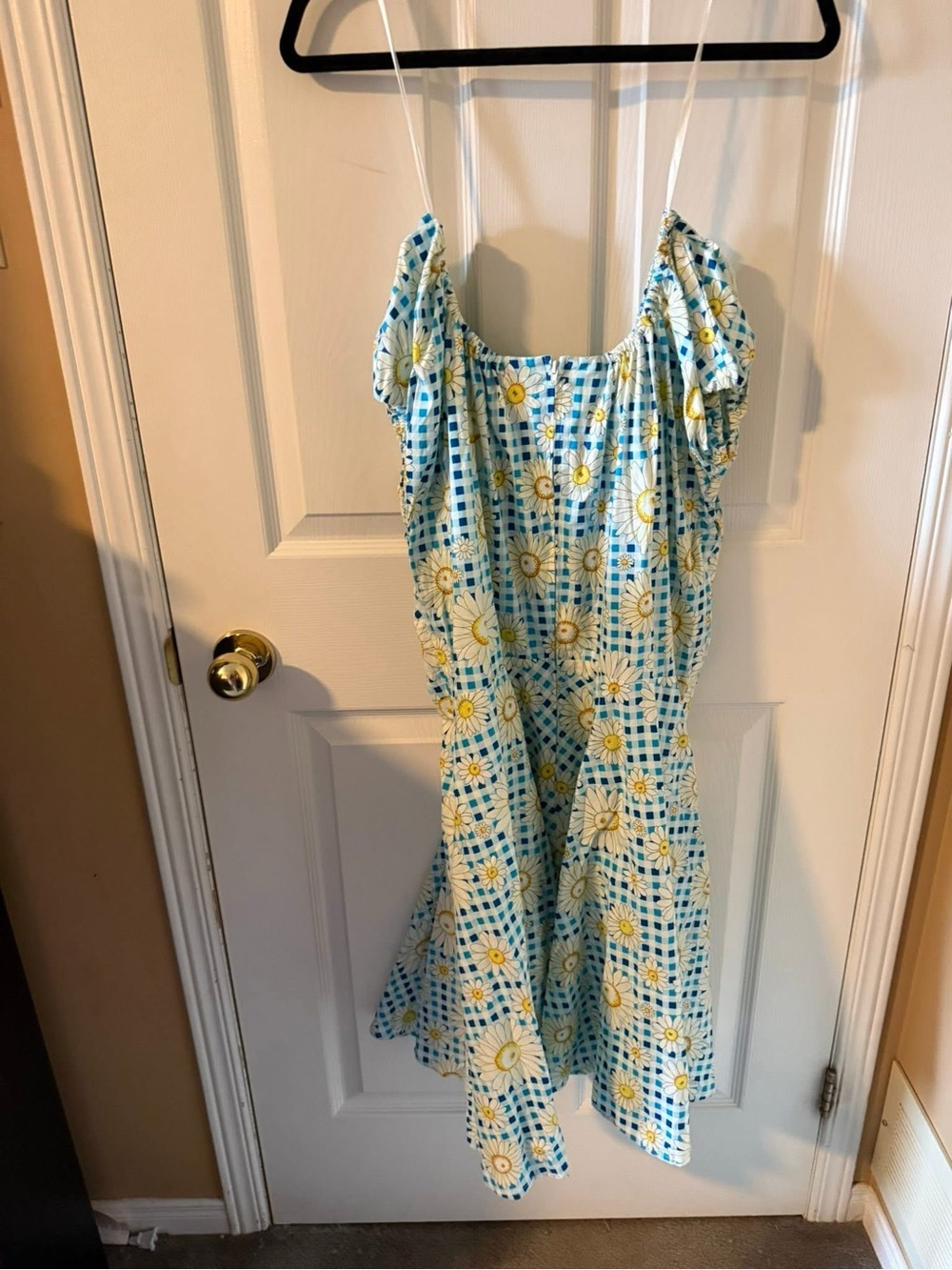 HELL BUNNY DAISY FLORAL GINGHAM DRESS - Picture 3 of 3